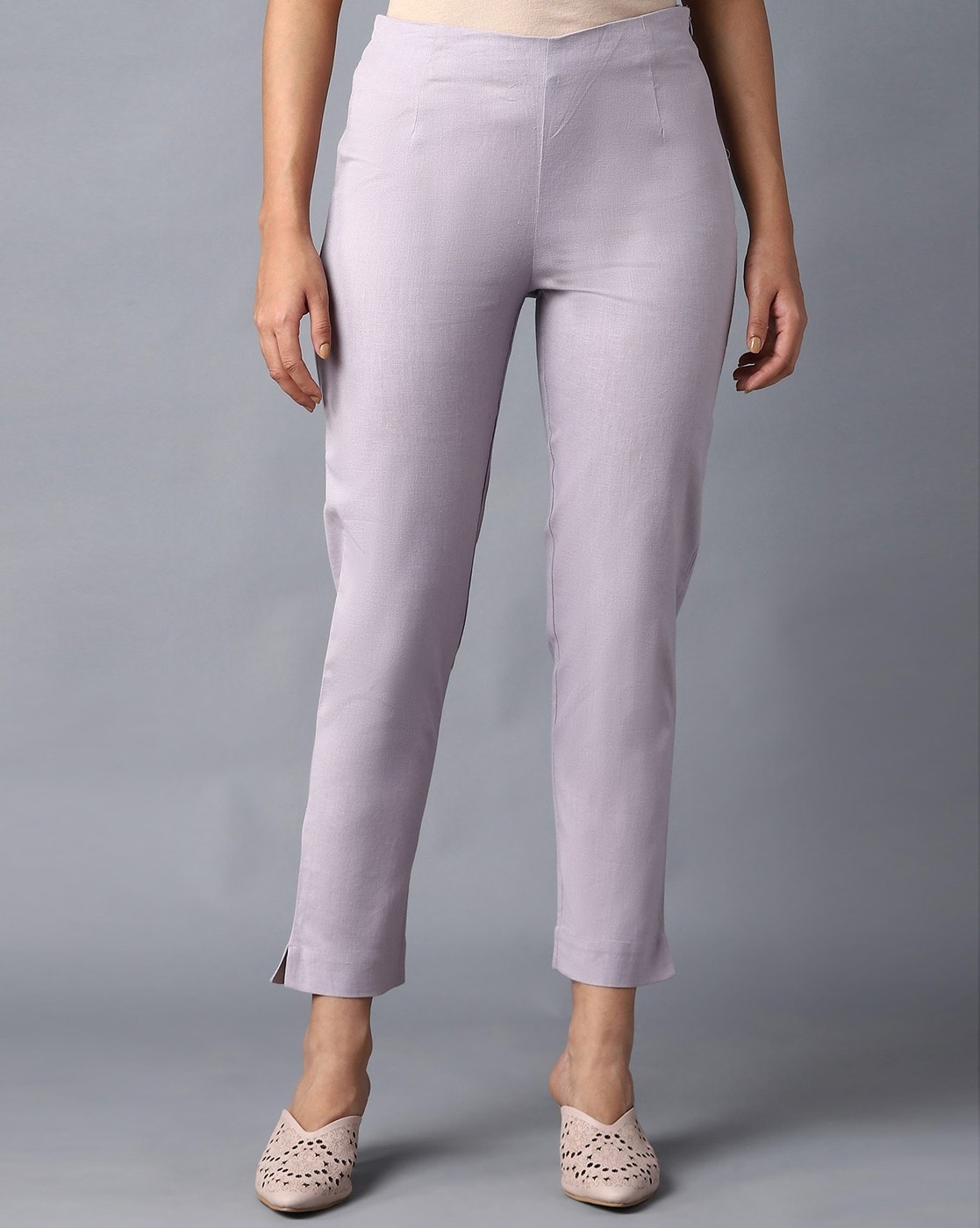 Cotton Slub Ankle Length Pants in 8 colors DY5255