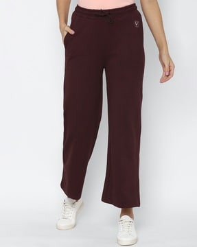 Buy Women Flared Track Pants with Pocket Inserts Online at Best