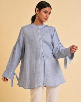 w Heathered Top with Embroidery-picture-26
