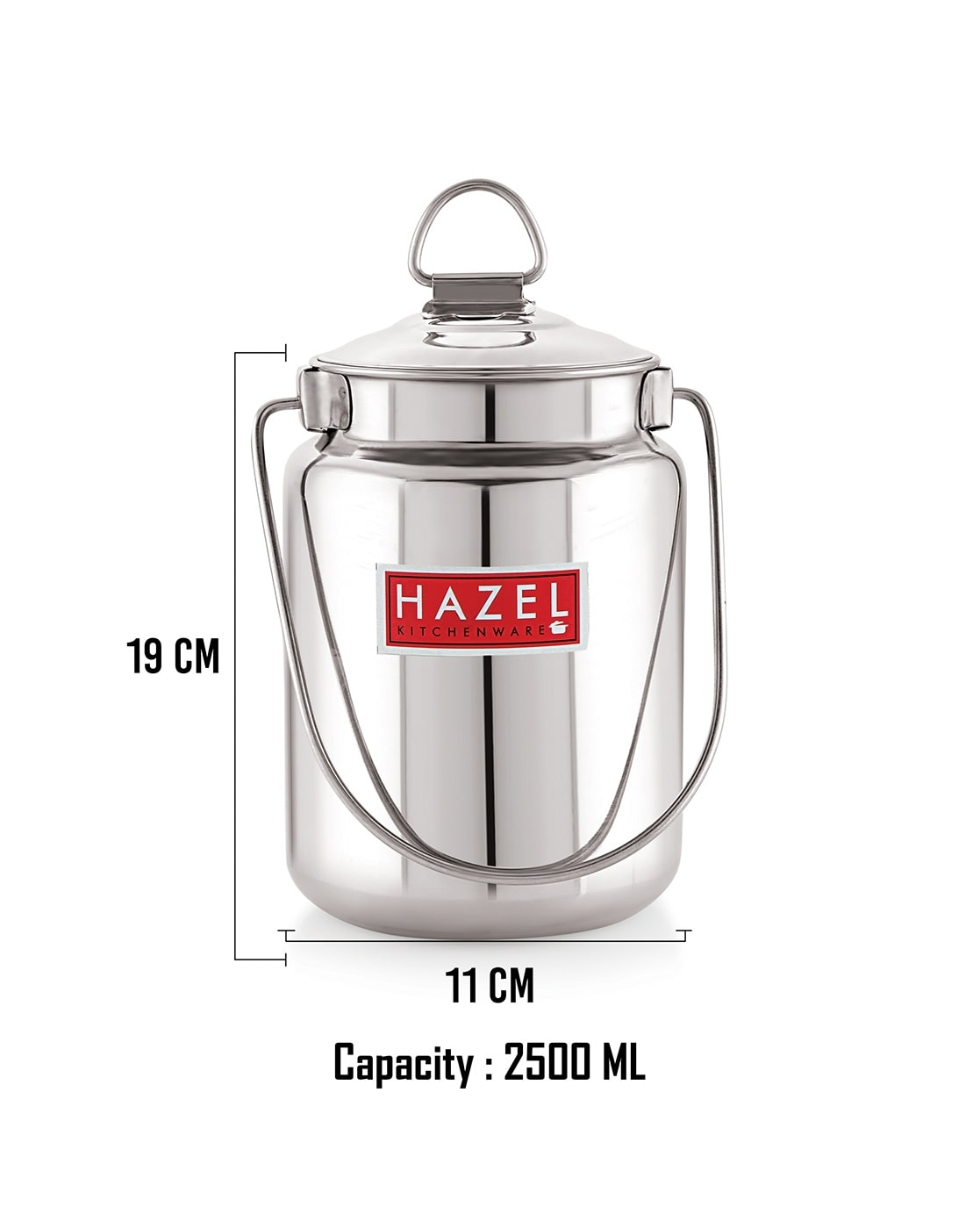 Hazel Steel Tiffin Box For Office, Stainless Steel Lunch Box, 500 Ml With  Inner Plate