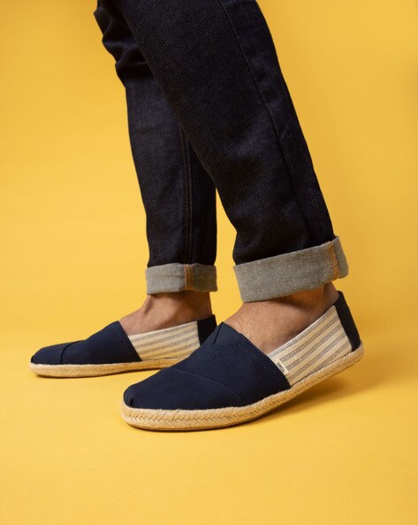 Toms hot sale navy espadrilles