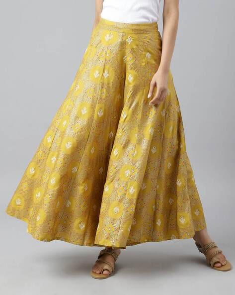 Women Printed Flared Palazzos Price in India