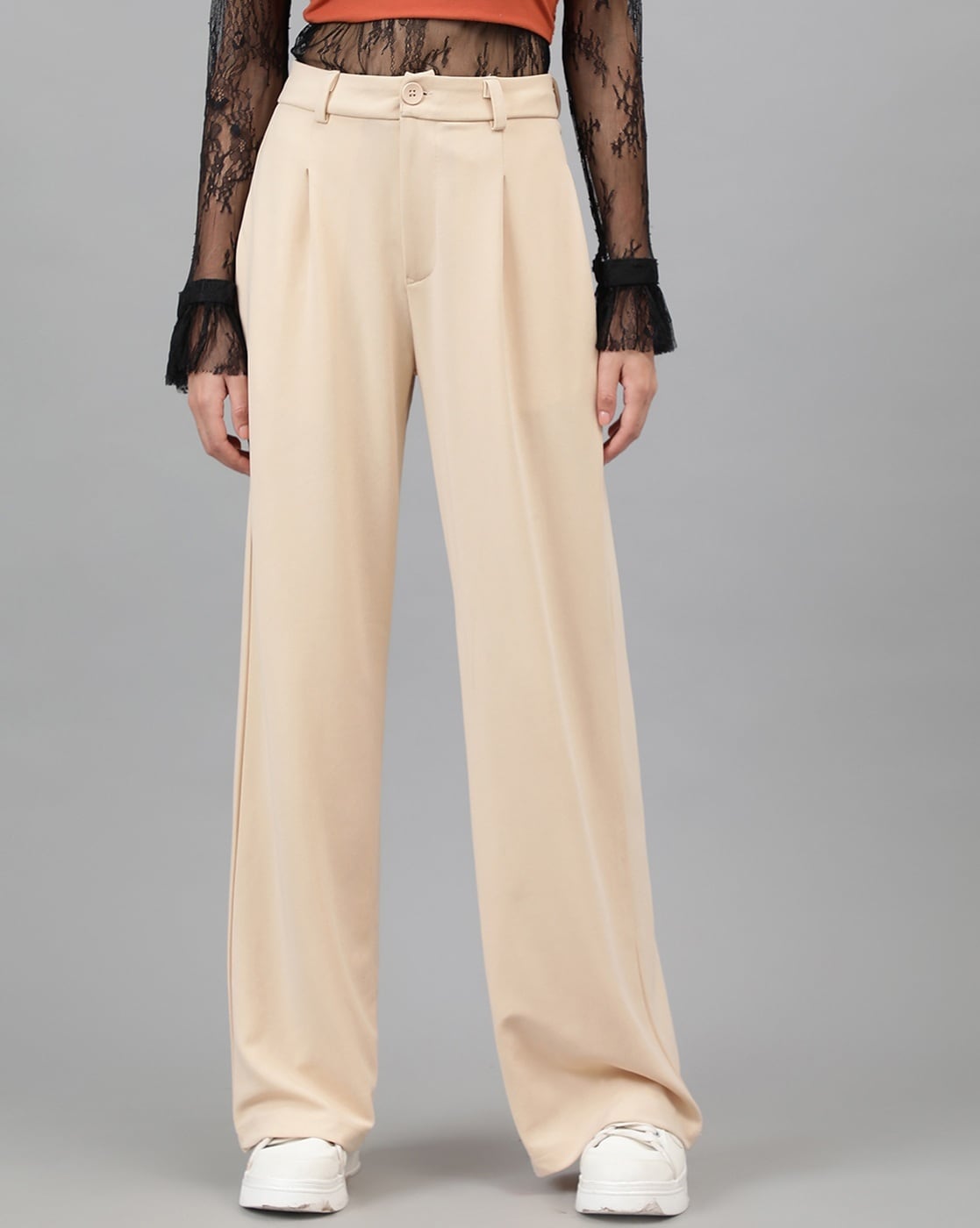 Buy Orange Trousers & Pants for Women by CODE BY LIFESTYLE Online | Ajio.com