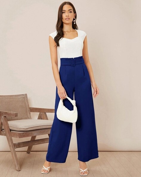 Buy Royal Blue Trousers & Pants for Women by KOTTY Online