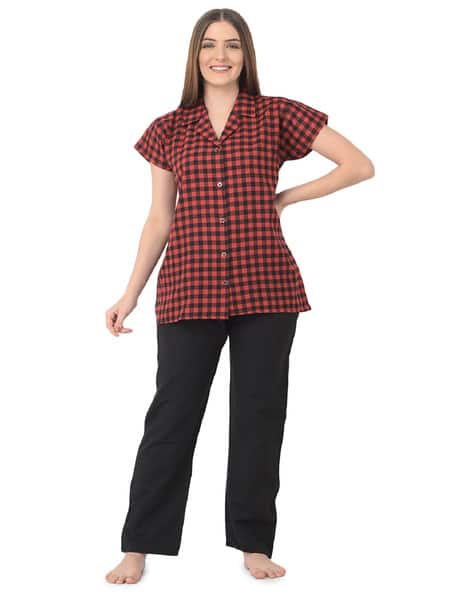 Checked Shirt Pyjamas Set