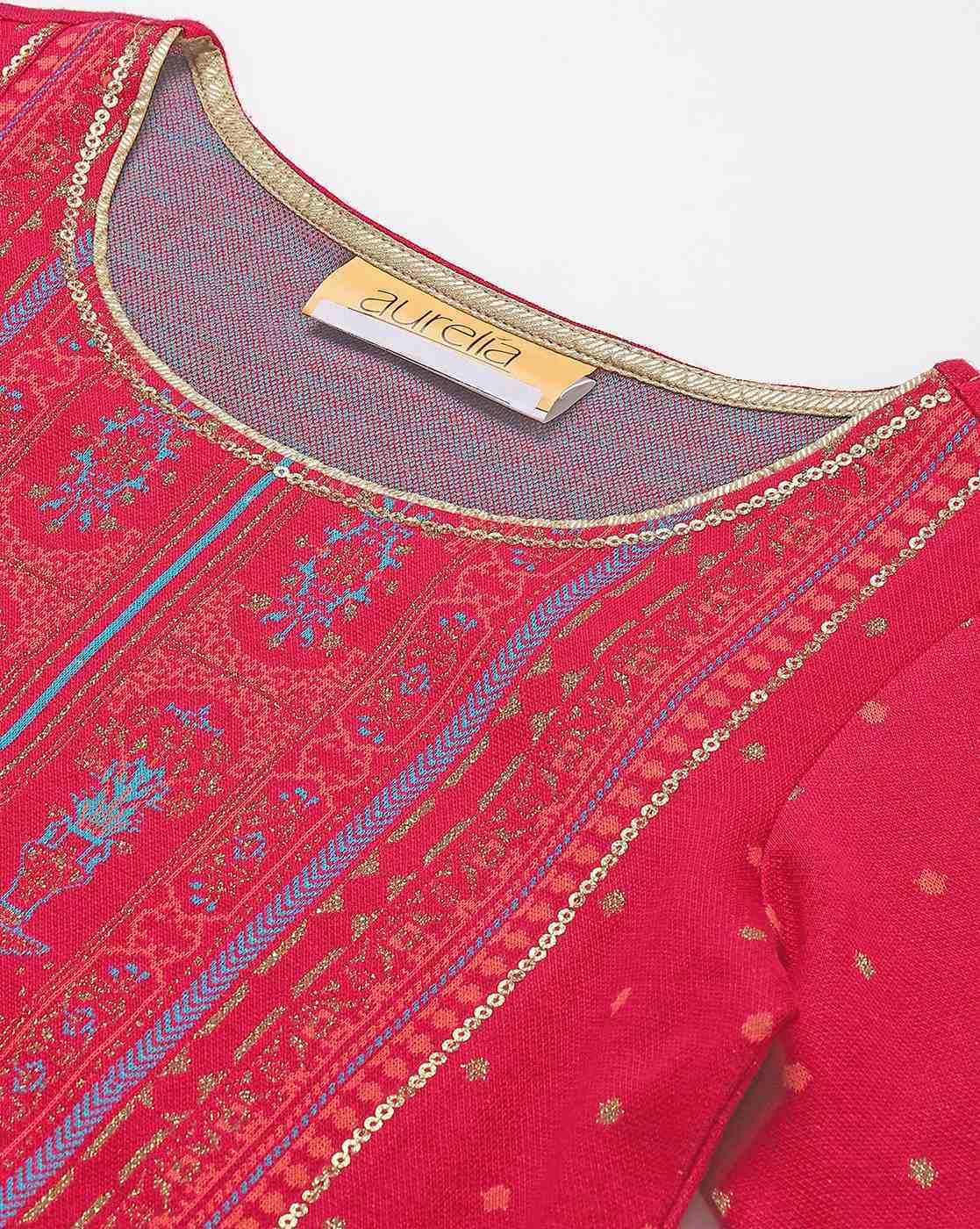 Buy Aurelia Blue Cotton Striped A Line Short Kurti for Women Online @ Tata  CLiQ