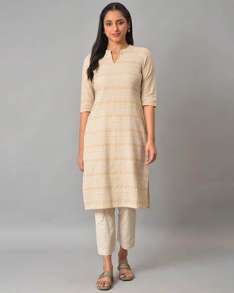 Aurelia women's 2024 cotton straight kurta