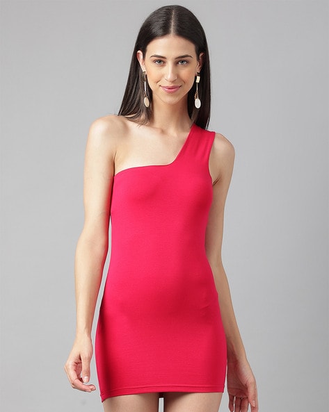 Next Up One Shoulder Long Sleeve Side Cut-Out Dress | Dillard's