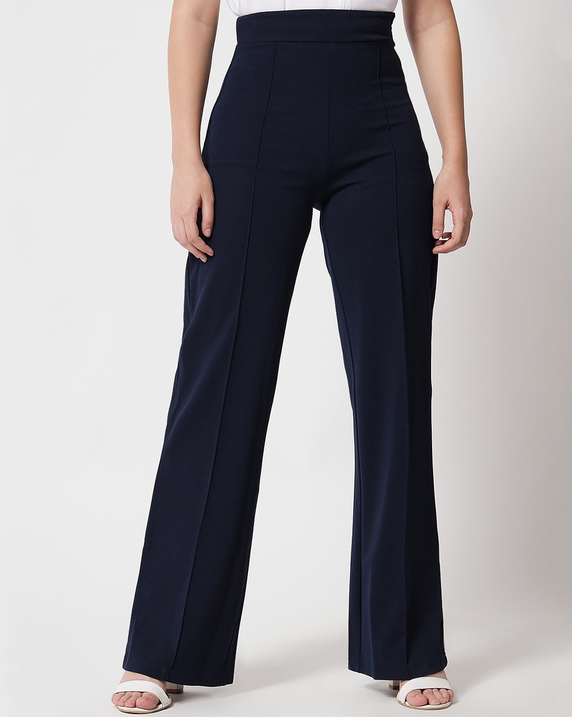 Victoria High Waisted Dress Pants - Navy, Fashion Nova, Pants