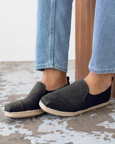 Toms black sales washed canvas