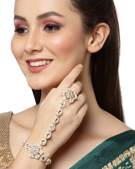 Buy Gold Bracelets & Bangles for Women by Sanjog Online