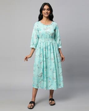 aurelia Printed A-Line Dress-picture-14