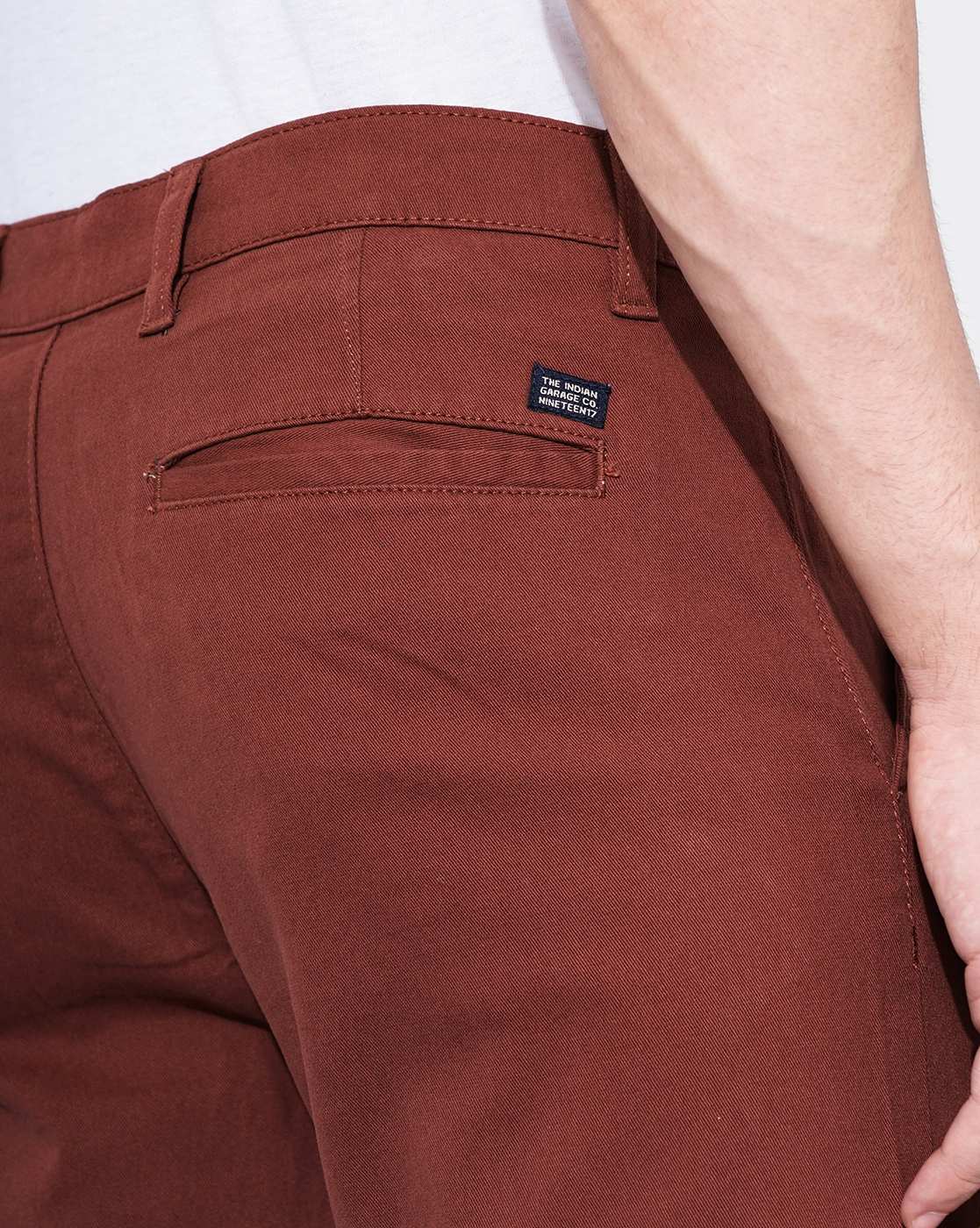 Buy Brown Trousers & Pants for Men by The Indian Garage Co Online