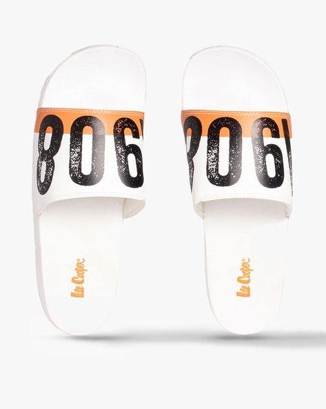 Men Numeric Print Slides