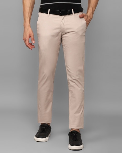 Buy Allen Solly Beige Regular Fit Trousers for Mens Online @ Tata CLiQ