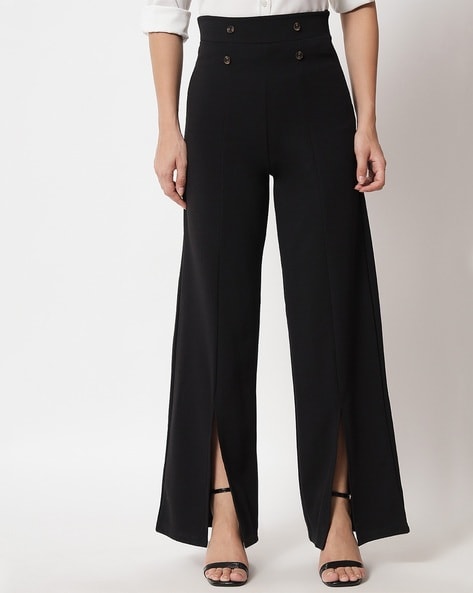 Buy Black Trousers & Pants for Women by KOTTY Online