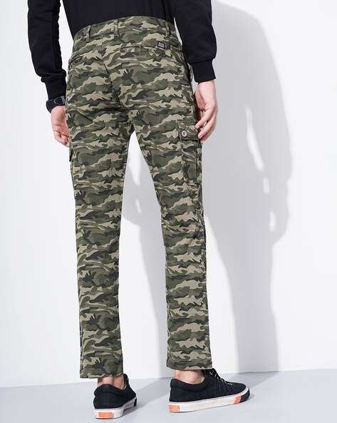 Buy Camouflage Print Slim Fit Cargo Pants Online at Best Prices in India   JioMart