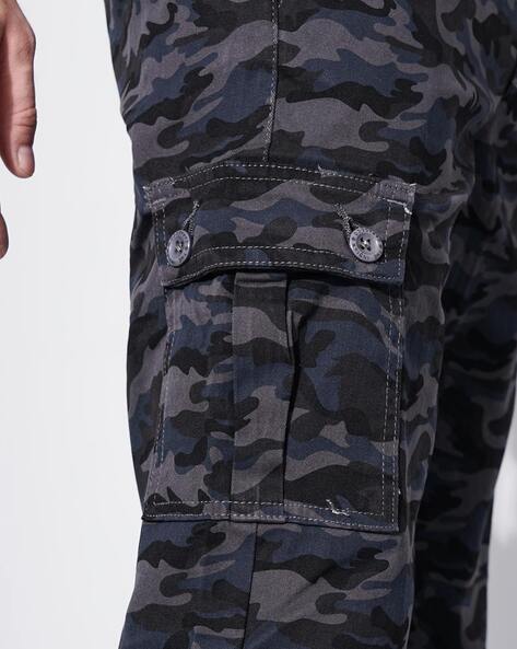 Camouflage Cargo Trousers For Men Loose Fit