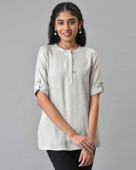 Buy Grey Kurtis Tunics for Women by AURELIA Online Ajio