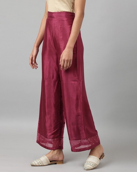Buy SHOW OFF Women's Orange Solid Parallel Trousers Other Trouser Online at  Best Prices in India - JioMart.