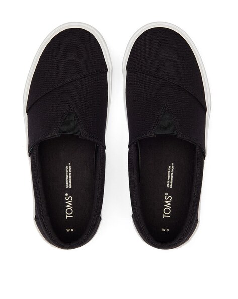 Toms all hot sale black canvas