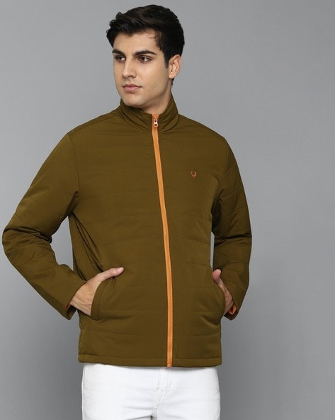 Allen Solly Men's Solid Blouson Jacket (ASJKOBOPZ49688_Light Brown_L_Light  Brown_Large), Brown, 44: Buy Online at Best Price in UAE - Amazon.ae