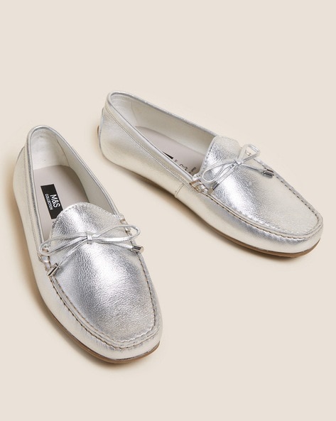 Marks and best sale spencer silver shoes