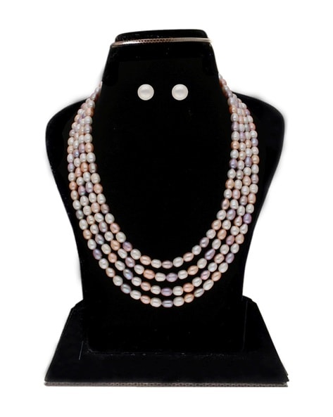 Neutral Colour Rainbow Beads Pearl Necklace – Mangatrai Gems & Jewels Pvt  Ltd