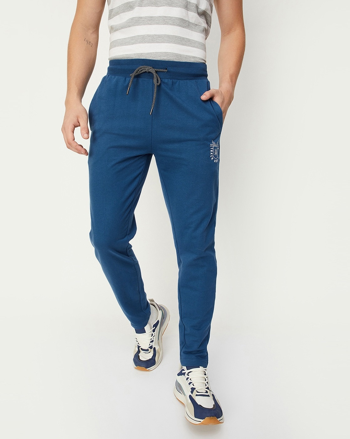 Mount Feb Men Solid Denim Trackpant(MF_3358_Blue) (Large) : Amazon.in:  Clothing & Accessories
