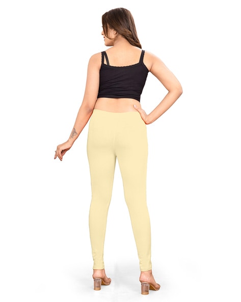 Flare Pocket Leggings - Cream