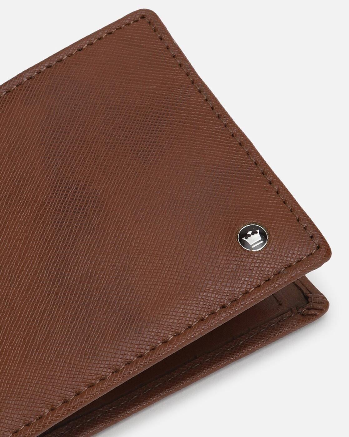 LOUIS PHILIPPE Men Casual Brown Genuine Leather Wallet Brown