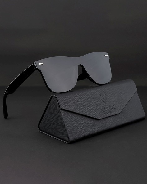 Buy Voyage Black Wayfarer Sunglasses (952MG3669) online