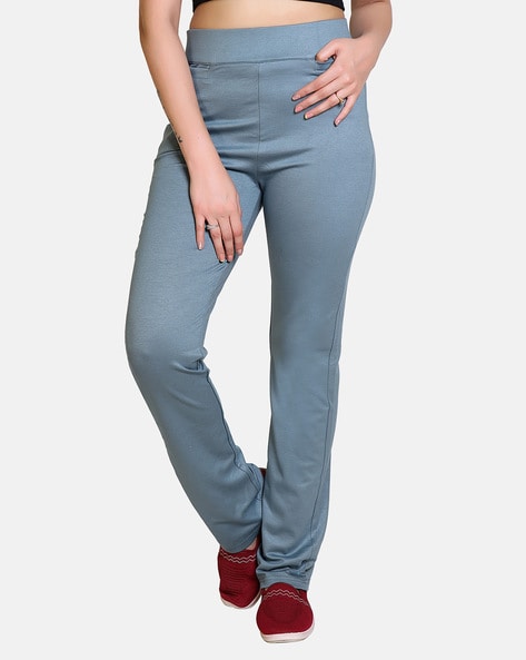Buy Khaki Trousers & Pants for Women by Popnetic Online | Ajio.com