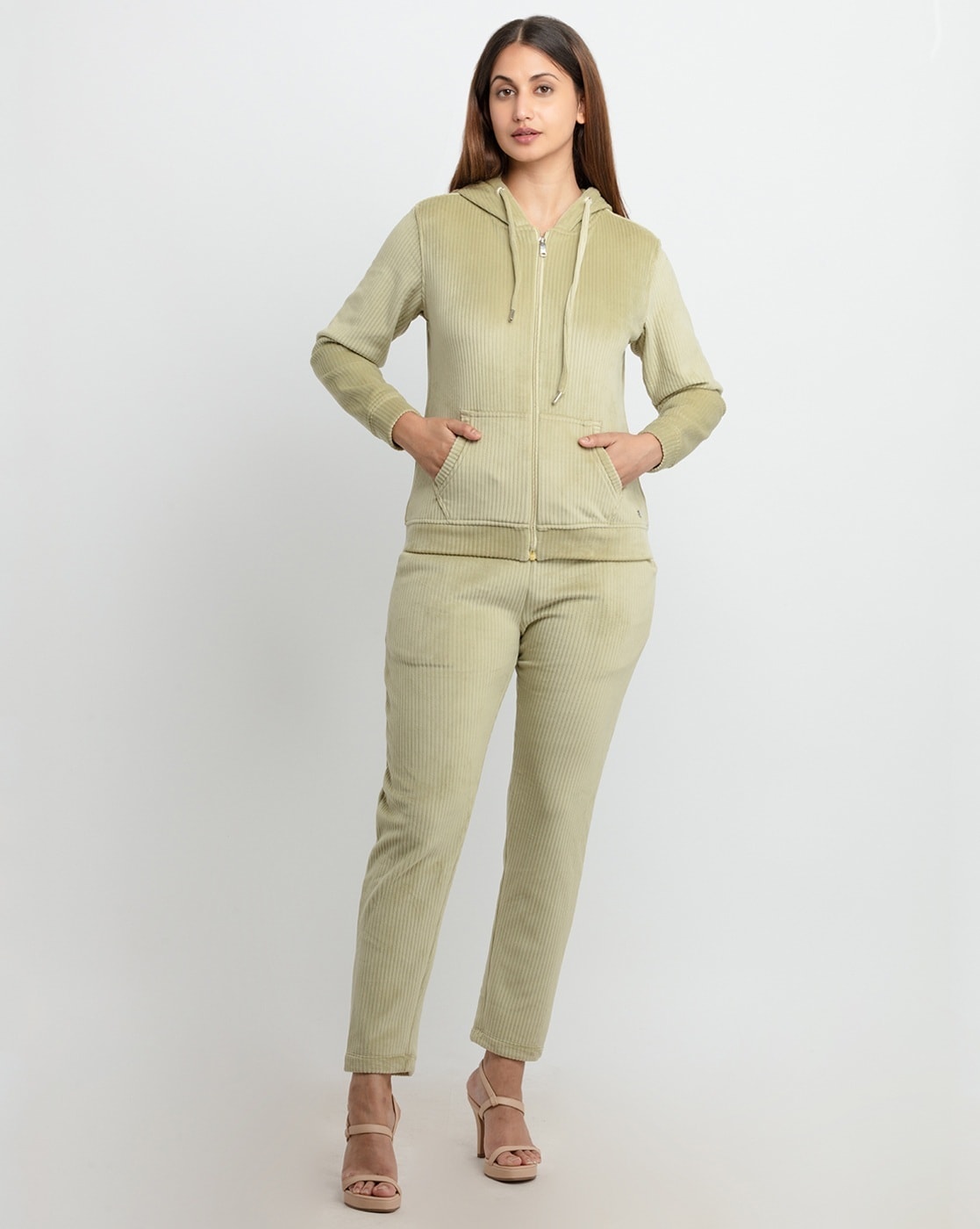 Custom Striped Womens Tracksuits (30 sets minimum order)