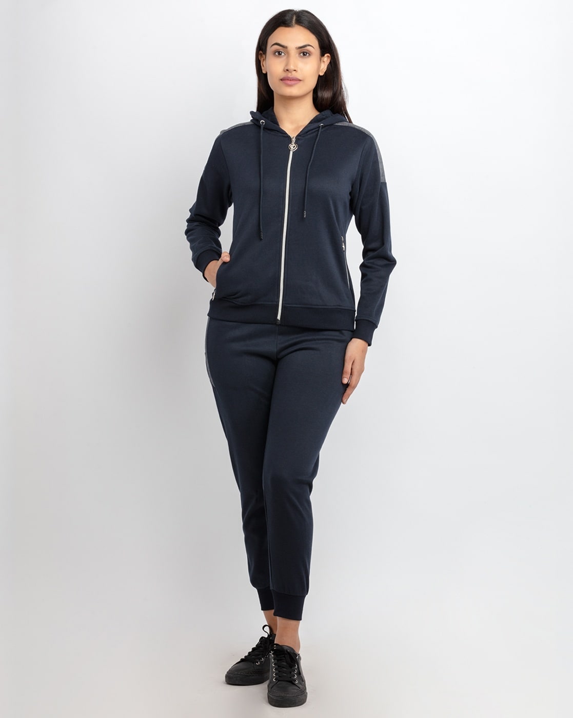 Navy best sale tracksuit womens