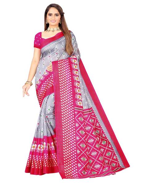 Buy Multicoloured Sarees for Women by VASTRANAND Online | Ajio.com