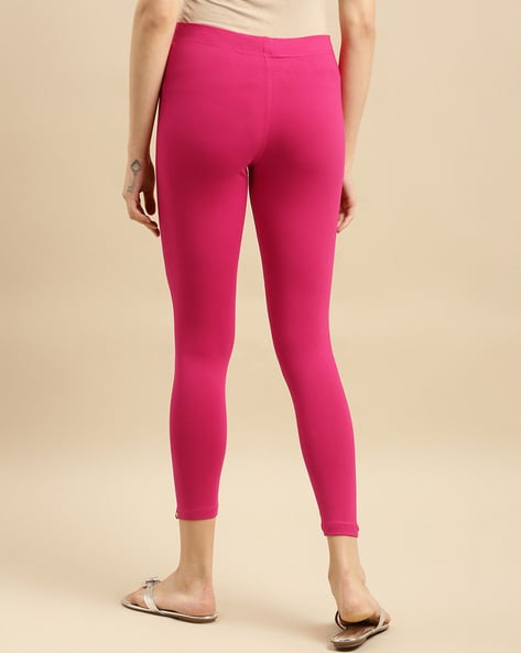 Buy Pink Leggings for Women by Rangita Online