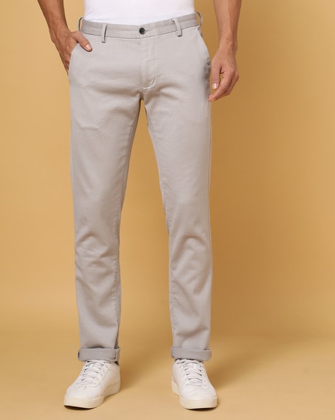 Arrow Casual Trousers  Buy Arrow Men Dark Khaki Mid Rise Solid Casual  Trousers Online  Nykaa Fashion