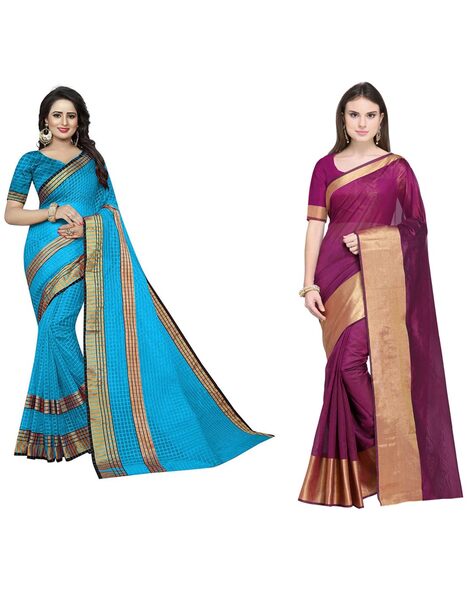 Buy Green Sarees for Women by GRIVA DESIGNER Online | Ajio.com