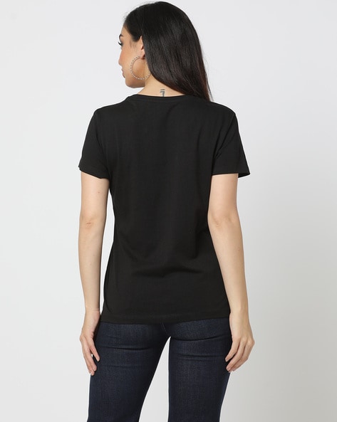 Buy Black Tops & Tshirts for Women by Fig Online