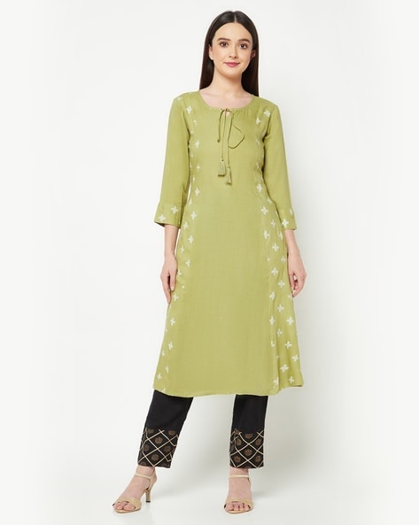 Imara Self-design A-line Kurta