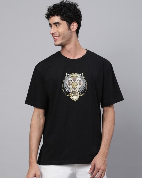 Buy Black Tshirts for Men by VEIRDO Online