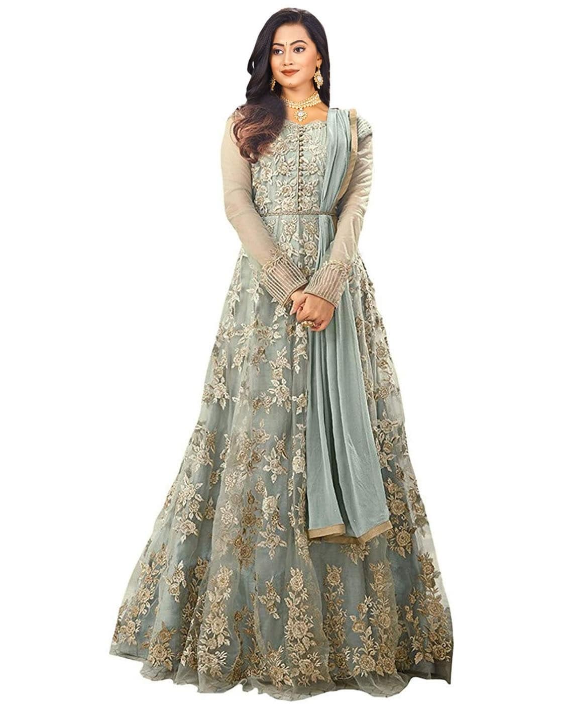 Buy Teal Dresses & Gowns for Women by CHHABRA 555 Online | Ajio.com