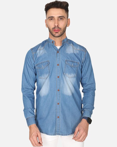 Buy Blue Shirts for Men by AJIO Online | Ajio.com