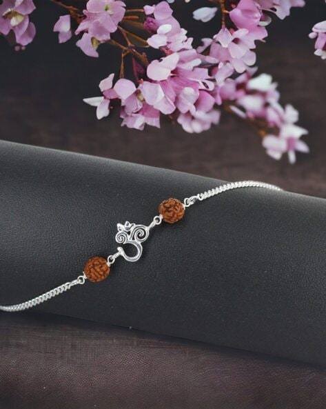 Pure Silver Rudraksha Bracelet