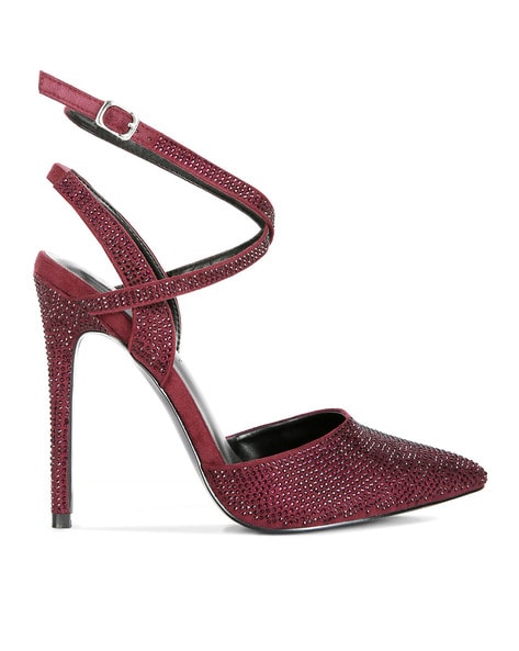 Burgundy best sale color sandals