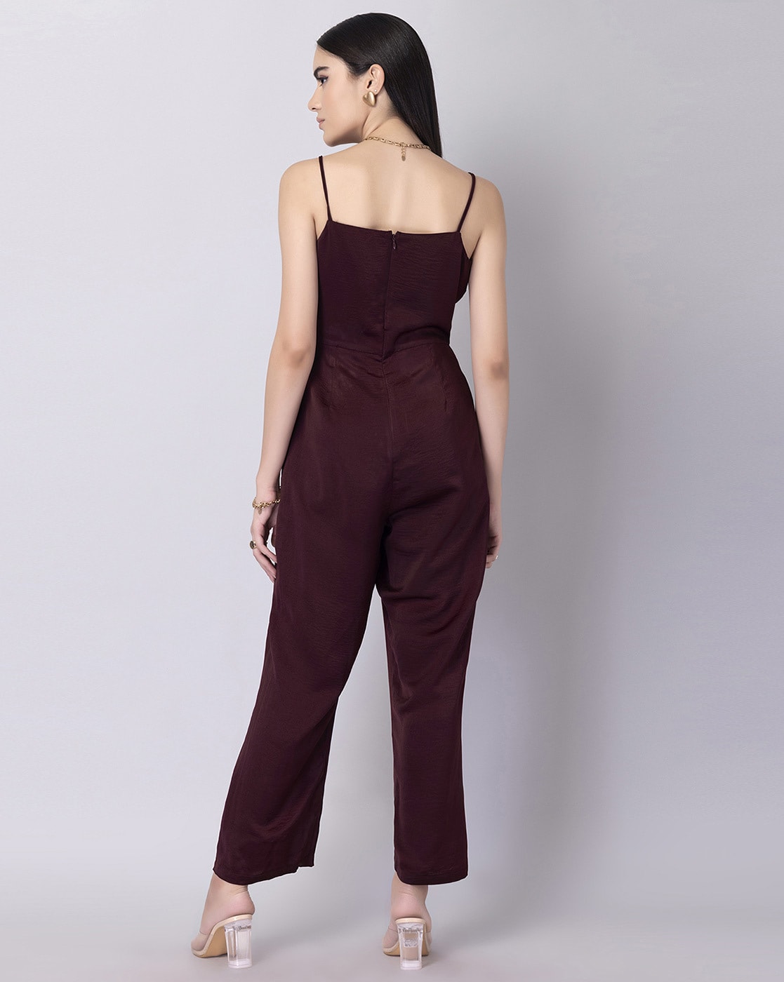Buy FabAlley Pink Solid Culotte Jumpsuit - Jumpsuit for Women 6672049 |  Myntra