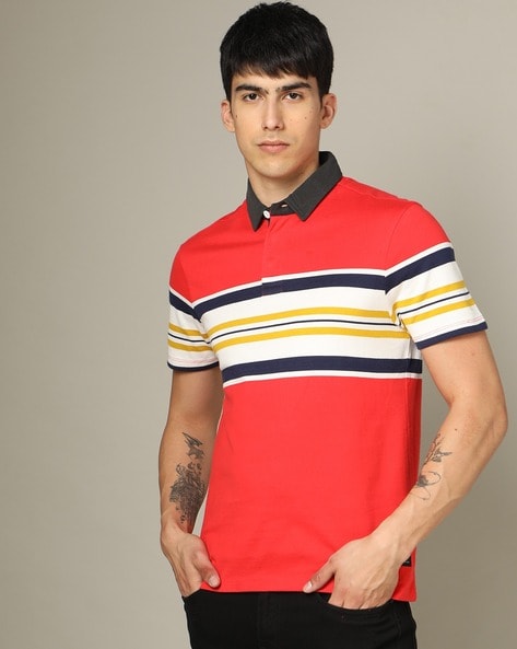 Levis Regular Fit Striped Polo T-Shirt