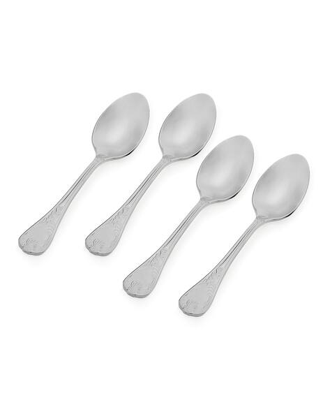 Buy Pure Home And Living Set of Silver Stainless Steel Spoons