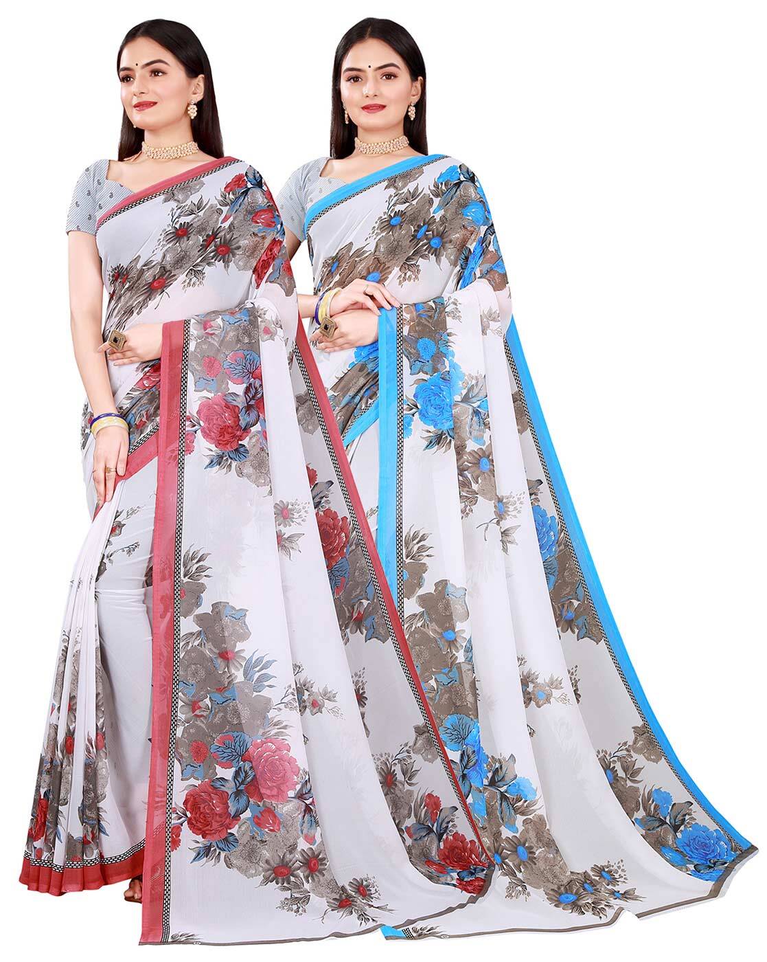 Buy Green Sarees for Women by AAGAMAN Online | Ajio.com